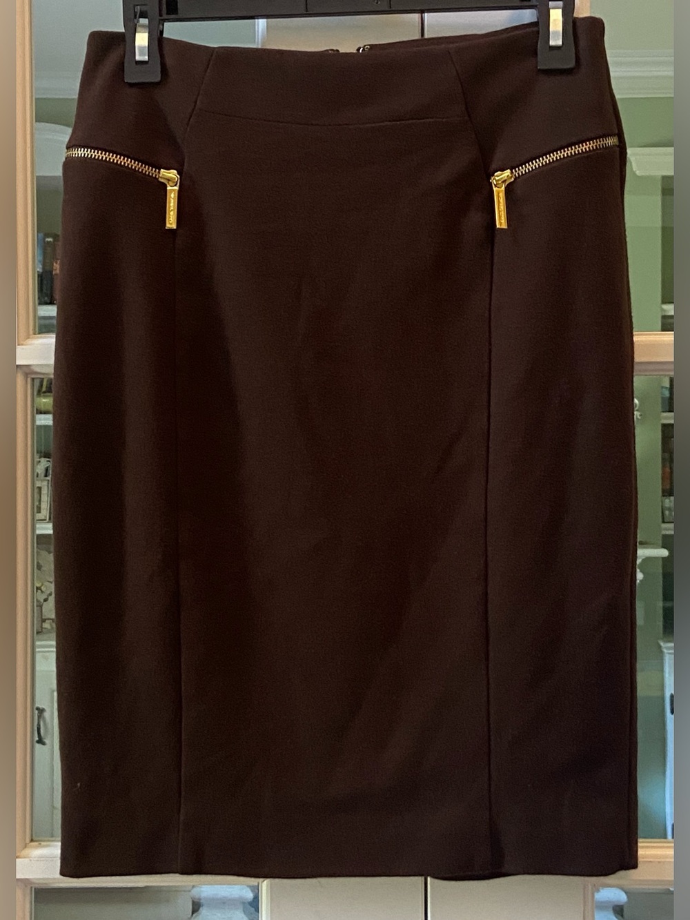 Michael Michael Kors Brown Stretch Pencil Skirt Size 6